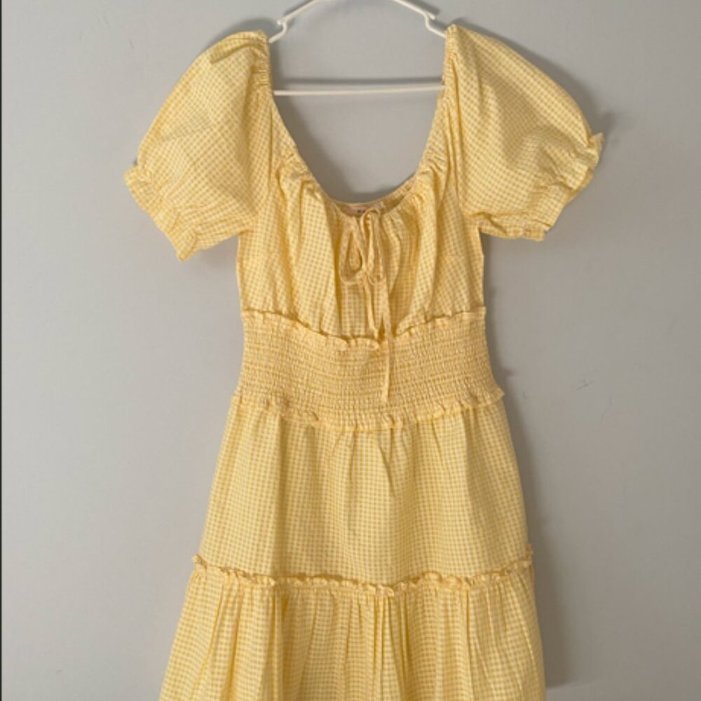 Francesca's Yellow Gingham Dress